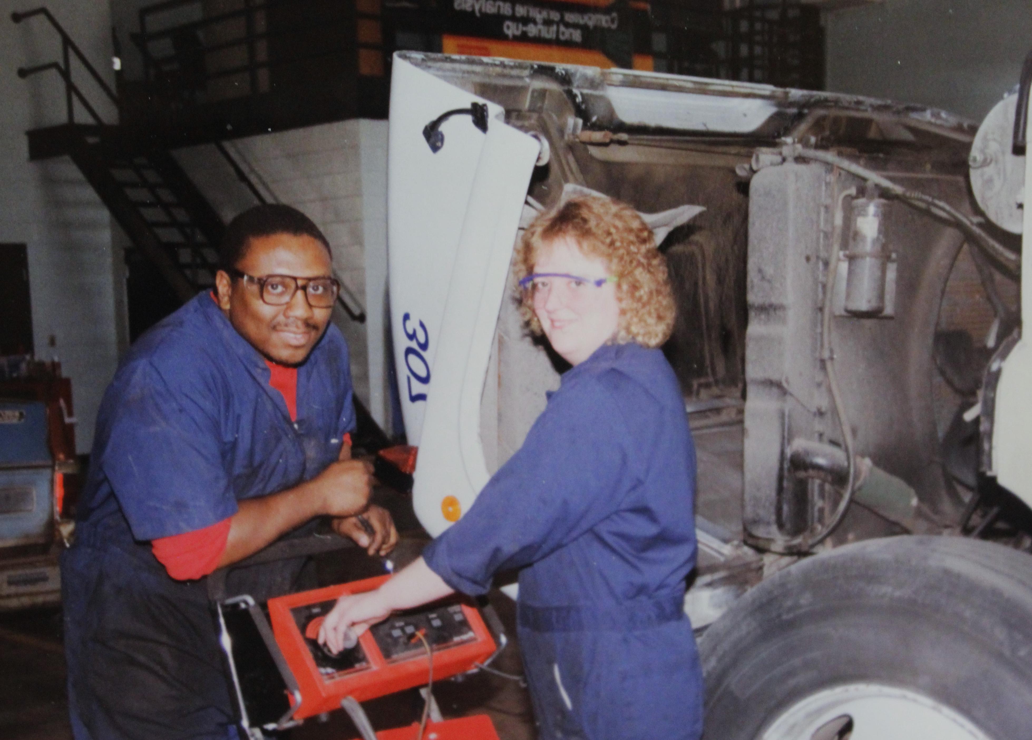 The Auto Service Tech classroom in 学习, in 1995